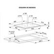 Anafe Whirlpool AKT8090L 60Cm Eléctrico Vitroceramico