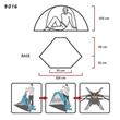 Carpa Outdoorz Profesional ART-9016 Beach Masak Azul/Gris