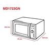 Microondas Atma MD1723GN 23 Litros Blanco Grill Digital