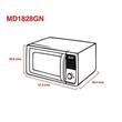 Microondas Atma MD1828GN 28 Litros Con Grill Plata Digital