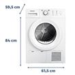 Secarropas Philco PHSC082B 8Kg Blanco Por Calor