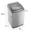 Lavarropas Gafa Digital Fit 6.5Kg 760Rpm Plata