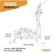 Caminador Eliptico Athletic 500E Hasta 110Kg Rueda 5Kg