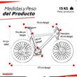 Bicicleta Randers BKE-2129-MC 29 Mtb 21 Velocidades Negro Con Blanco