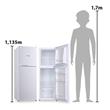 Heladera Vostok Ciclica 125 Litros Silver Con Freezer