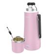 Termo Peabody PE-ET1000P Electrico 1 Litro 700W Rosa Mate y Bombilla