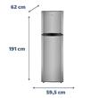 Heladera Philco PHCT360X Acero 360 Litros Top Mount