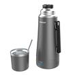 Termo Peabody PE-ET1001D 1 Litro Electrico Gris Metalizado Mate Y Bombilla
