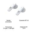 Auricular Eurosound ES-BK1110-WHT Brick In Ear Bluetooth White