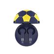 Auricular Eurosound ES-FB1804-YA Futbol Bluetooth In Ear Azul y Amarillo