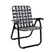 Reposera Descansar 80048 Plegable Negra Aluminio 1/4