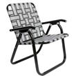 Reposera Descansar 80048 Plegable Negra Aluminio 1/4