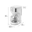 Cafetera Electrolux ECM-21 1.2 Litros 30 Tazas Blanca Anti Goteo