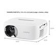 Proyector Gadnic PROJ0060 Spectacular HD 1200 Lumenes HDMI USB