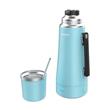 Termo Peabody PE-ET1001C Electrico 1 Litro Celeste Metalizado Mate Y Bombilla