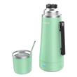 Termo Peabody PE-ET1001V Electrico 1 Litros Verde Metalizado Mate Y Bombilla