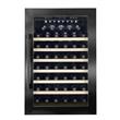 Cava Php YC-110 47 Botellas Negra 6 Bandejas Luz Interior
