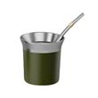 Termo Kanji KJH-PE10M-V 1 Litro Electrico Verde Mate Y Bombilla