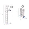 Escalera Mor 005224 Multifuncion Con Plataforma 4x4