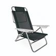 Reposera Mor 002155 Plegable Playera Negra Aluminio