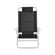 Reposera Mor 002155 Plegable Playera Negra Aluminio