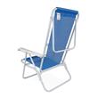 Reposera Mor 002255 Plegable 8 Posiciones Azul Caño Acero
