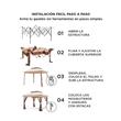 Gazebo Php TZFG036-3.3*3.3 de Jardin Montable 3.3x3.3 Mts con Mosquitero