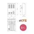 Calefactor Ctz T-4000 TB GE Compacta 4000 Calorias Tiro Balanceado Gas Envasado