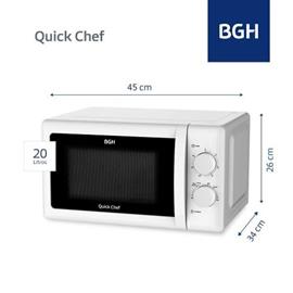 Microondas BGH B120m20 20 Litros Mecanico 6 Niveles