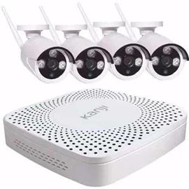 Nvr Kanji KJ-NVRW8 + 4 Camaras Wifi 8 Canales 1Tb 1080P