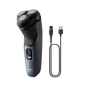 Afeitadora Philips S3144/00 Serie 3000 SkinProtect Negra y Celeste