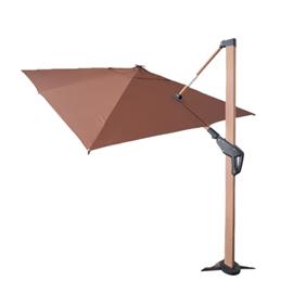 Sombrilla Php TZUA012-3x3 con Base 3 Metros Plegable Luz Led