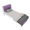 Cama Orlandi J.373 Juvenil 1 Plaza Blanco Y Lila