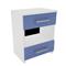 Mesa Orlandi L.380 De Luz Juvenil 2 Cajones Blanca Y Azul