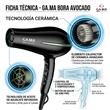 Secador de Pelo GA.MA Bora Avocado 2300W Motor DC Rejilla con Aceite de Palta