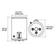 Termotanque Coppens TTQE40CO 40 Litros Electrico Inferior