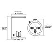 Termotanque Coppens TTQE65CO 65 Litros Electrico Inferior
