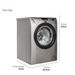 Lavarropas Drean Next 10.12 10Kg 1200Rpm Gris Inverter