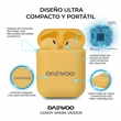 Auriculares Daewoo DW-CS3105-YLW Candy Spark Amarillo