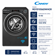 Lavarropas Candy RO151056DWHCR 10Kg 1500Rpm Negro Carga Frontal Invert