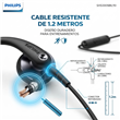 Auriculares Deportivos Philips SHS3305BK/10 con Gancho Flexible y Micrófono Negro
