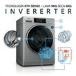 Lavasecarropas Whirlpool WNC95AS 9.5Kg Seca 6Kg 1400Rpm Titanio Inverter