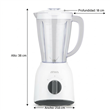 Licuadora Atma LI8446AP de Vaso 500W 1.5 Litros 2 Velocidades Blanca