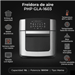Freidora de Aire Php GLA-1603 16 Litros 1800W Electrico Digital
