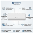 Aire Acondicionado Fedders NFSF12TC1 3200W Frio Calor Split Nordic