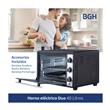 Horno Bgh BHE40M23N 40 Litros 1800W Electrico Led Indicador