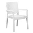 Sillon de Rattan Avelino 105/HK728 Super Reforzado Blanco Apoyabrazos