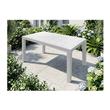 Mesa Rectangular Avelino 105/HK003 150X80 Regulable Blanco de Exterior