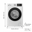 Lavarropas Philco Phlf112Bn 11Kg 1400Rpm Blanco Inverter
