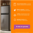 Heladera Gafa HGNF340P 350 Litros Gris No Frost Inverter